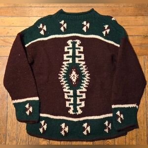 VTG Wool Mary Maxim Copy Pullover Sweater XL